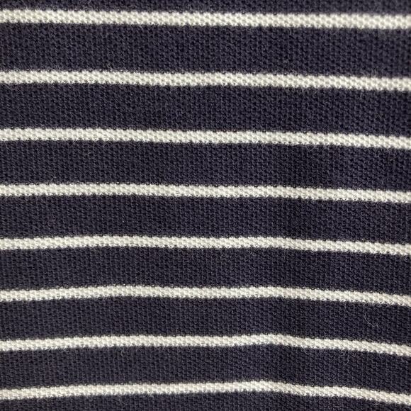 Talbots Women's Black White Striped Sleeveless Polo Shirt Size XL Preppy Tennis - Picture 10 of 10